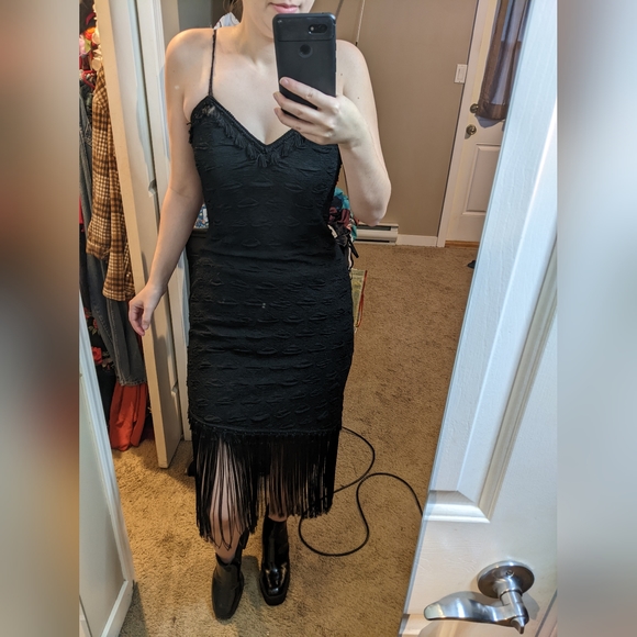 90s fringed dress - Picture 6 of 7